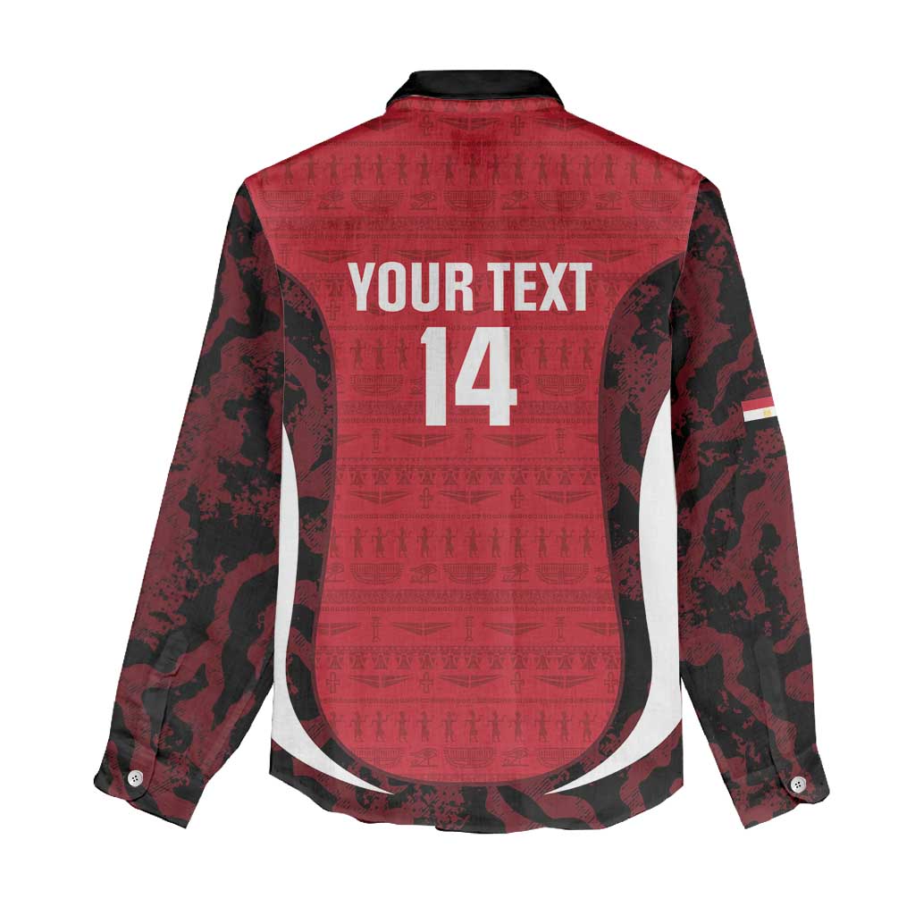 Custom Egypt Football Women Casual Shirt 2026 Go Pharaohs Ancient Egyptian Pattern - African Pride