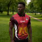 Custom Egypt Football Zipper Polo Shirt 2026 Go Pharaohs Ancient Egyptian Pattern - African Pride