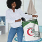 Custom Algeria Football Laundry Basket 2026 Go Greens Fennec With Islamic Pattern - African Pride