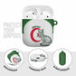 Custom Algeria Football AirPods Case 2026 Go Greens Fennec With Islamic Pattern - African Pride