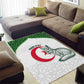 Custom Algeria Football Area Rug 2026 Go Greens Fennec With Islamic Pattern - African Pride