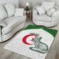 Custom Algeria Football Area Rug 2026 Go Greens Fennec With Islamic Pattern - African Pride