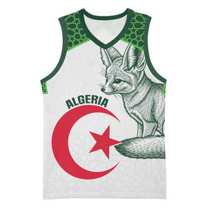 Custom Algeria Football Basketball Jersey 2026 Go Greens Fennec With Islamic Pattern - African Pride