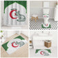 Custom Algeria Football Bathroom Set 2026 Go Greens Fennec With Islamic Pattern - African Pride