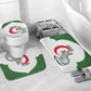 Custom Algeria Football Bathroom Set 2026 Go Greens Fennec With Islamic Pattern - African Pride