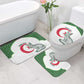 Custom Algeria Football Bathroom Set 2026 Go Greens Fennec With Islamic Pattern - African Pride