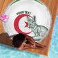 Custom Algeria Football Beach Blanket 2026 Go Greens Fennec With Islamic Pattern - African Pride