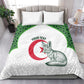 Custom Algeria Football Bedding Set 2026 Go Greens Fennec With Islamic Pattern - African Pride