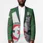 Custom Algeria Football Blazer 2026 Go Greens Fennec With Islamic Pattern - African Pride