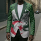 Custom Algeria Football Blazer 2026 Go Greens Fennec With Islamic Pattern - African Pride