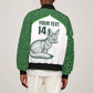 Custom Algeria Football Bomber Jacket 2026 Go Greens Fennec With Islamic Pattern - African Pride