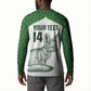 Custom Algeria Football Button Sweatshirt 2026 Go Greens Fennec With Islamic Pattern