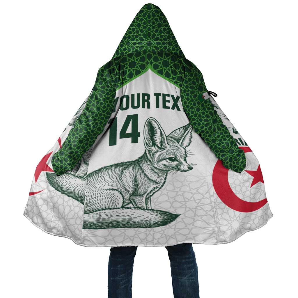 Custom Algeria Football Cloak 2026 Go Greens Fennec With Islamic Pattern - African Pride