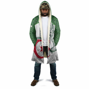 Custom Algeria Football Cloak 2026 Go Greens Fennec With Islamic Pattern - African Pride