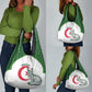 Custom Algeria Football Grocery Bag 2026 Go Greens Fennec With Islamic Pattern - African Pride