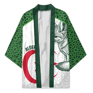 Custom Algeria Football Kimono 2026 Go Greens Fennec With Islamic Pattern - African Pride