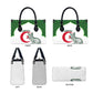 Custom Algeria Football Leather Bag 2026 Go Greens Fennec With Islamic Pattern - African Pride
