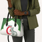 Custom Algeria Football Leather Bag 2026 Go Greens Fennec With Islamic Pattern - African Pride