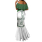 Custom Algeria Football Mermaid Dress 2026 Go Greens Fennec With Islamic Pattern - African Pride