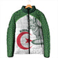Custom Algeria Football Padded Jacket 2026 Go Greens Fennec With Islamic Pattern - African Pride