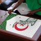 Custom Algeria Football Puzzle 2026 Go Greens Fennec With Islamic Pattern - African Pride
