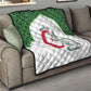Custom Algeria Football Quilt 2026 Go Greens Fennec With Islamic Pattern - African Pride