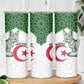 Custom Algeria Football Skinny Tumbler 2026 Go Greens Fennec With Islamic Pattern - African Pride