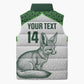 Custom Algeria Football Sleeveless Puffer Jacket 2026 Go Greens Fennec With Islamic Pattern - African Pride