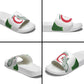 Custom Algeria Football Slide Sandals 2026 Go Greens Fennec With Islamic Pattern - African Pride