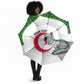 Custom Algeria Football Umbrella 2026 Go Greens Fennec With Islamic Pattern - African Pride