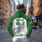 Custom Algeria Football Zip Hoodie 2026 Go Greens Fennec With Islamic Pattern - African Pride