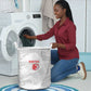 Custom Tunisia Football Laundry Basket 2026 Eagles of Carthage White Grunge - African Pride
