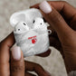 Custom Tunisia Football AirPods Case 2026 Eagles of Carthage White Grunge - African Pride