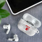 Custom Tunisia Football AirPods Case 2026 Eagles of Carthage White Grunge - African Pride