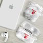 Custom Tunisia Football AirPods Case 2026 Eagles of Carthage White Grunge - African Pride