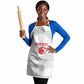 Custom Tunisia Football Apron 2026 Eagles of Carthage White Grunge - African Pride