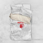 Custom Tunisia Football Bedding Set 2026 Eagles of Carthage White Grunge - African Pride