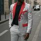 Custom Tunisia Football Blazer 2026 Eagles of Carthage White Grunge - African Pride
