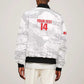 Custom Tunisia Football Bomber Jacket 2026 Eagles of Carthage White Grunge - African Pride