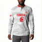 Custom Tunisia Football Button Sweatshirt 2026 Eagles of Carthage White Grunge