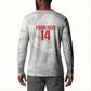 Custom Tunisia Football Button Sweatshirt 2026 Eagles of Carthage White Grunge