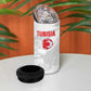 Custom Tunisia Football 4 in 1 Can Cooler Tumbler 2026 Eagles of Carthage White Grunge - African Pride