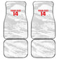 Custom Tunisia Football Car Mats 2026 Eagles of Carthage White Grunge - African Pride
