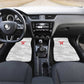 Custom Tunisia Football Car Mats 2026 Eagles of Carthage White Grunge - African Pride