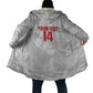Custom Tunisia Football Cloak 2026 Eagles of Carthage White Grunge - African Pride