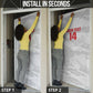 Custom Tunisia Football Door Cover 2026 Eagles of Carthage White Grunge - African Pride