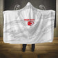 Custom Tunisia Football Hooded Blanket 2026 Eagles of Carthage White Grunge - African Pride