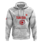 Custom Tunisia Football Hoodie 2026 Eagles of Carthage White Grunge - African Pride