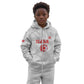 Custom Tunisia Football Kid Hoodie 2026 Eagles of Carthage White Grunge - African Pride