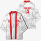 Custom Tunisia Football Kimono 2026 Eagles of Carthage White Grunge - African Pride
